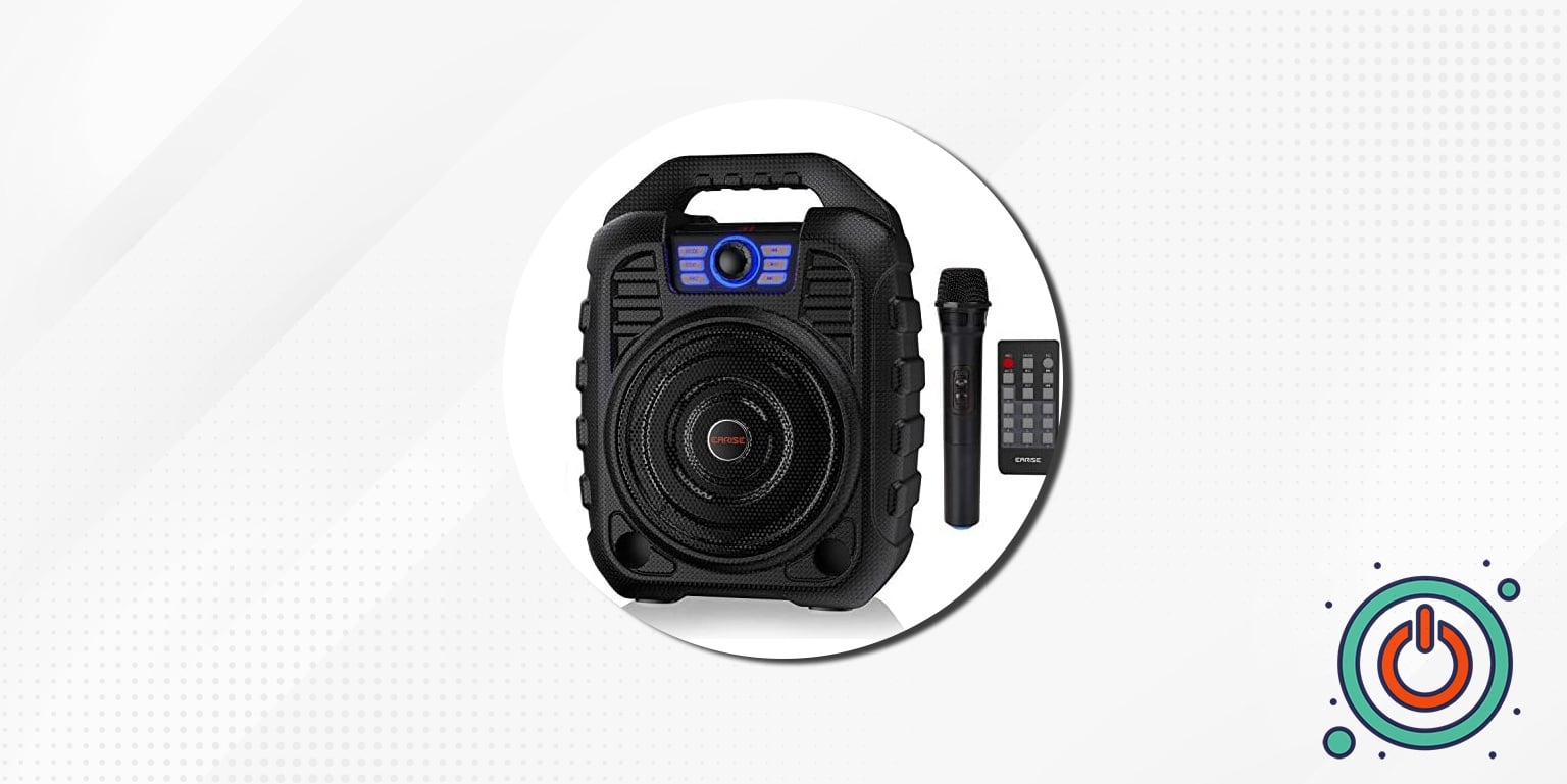Best Karaoke Speakers, EARISE T26 Portable Karaoke Machine Bluetooth Speaker with Wireless Microphone